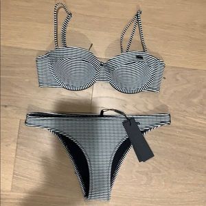 Striped Triangl Bikini -